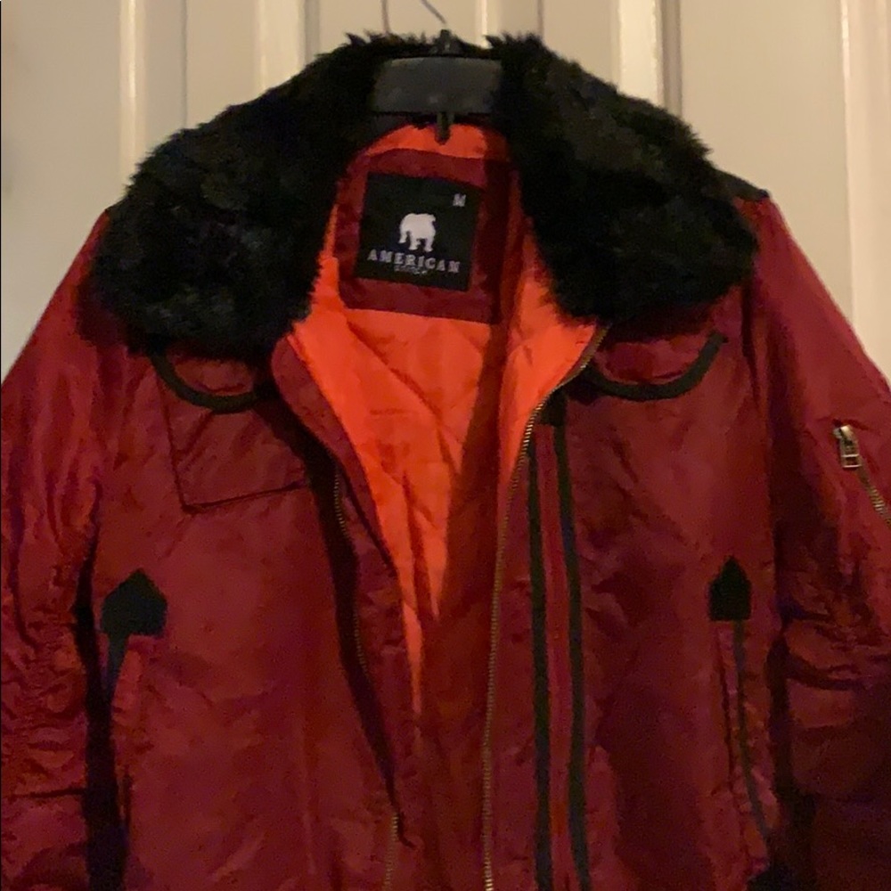 Nylon jacket detachable collar